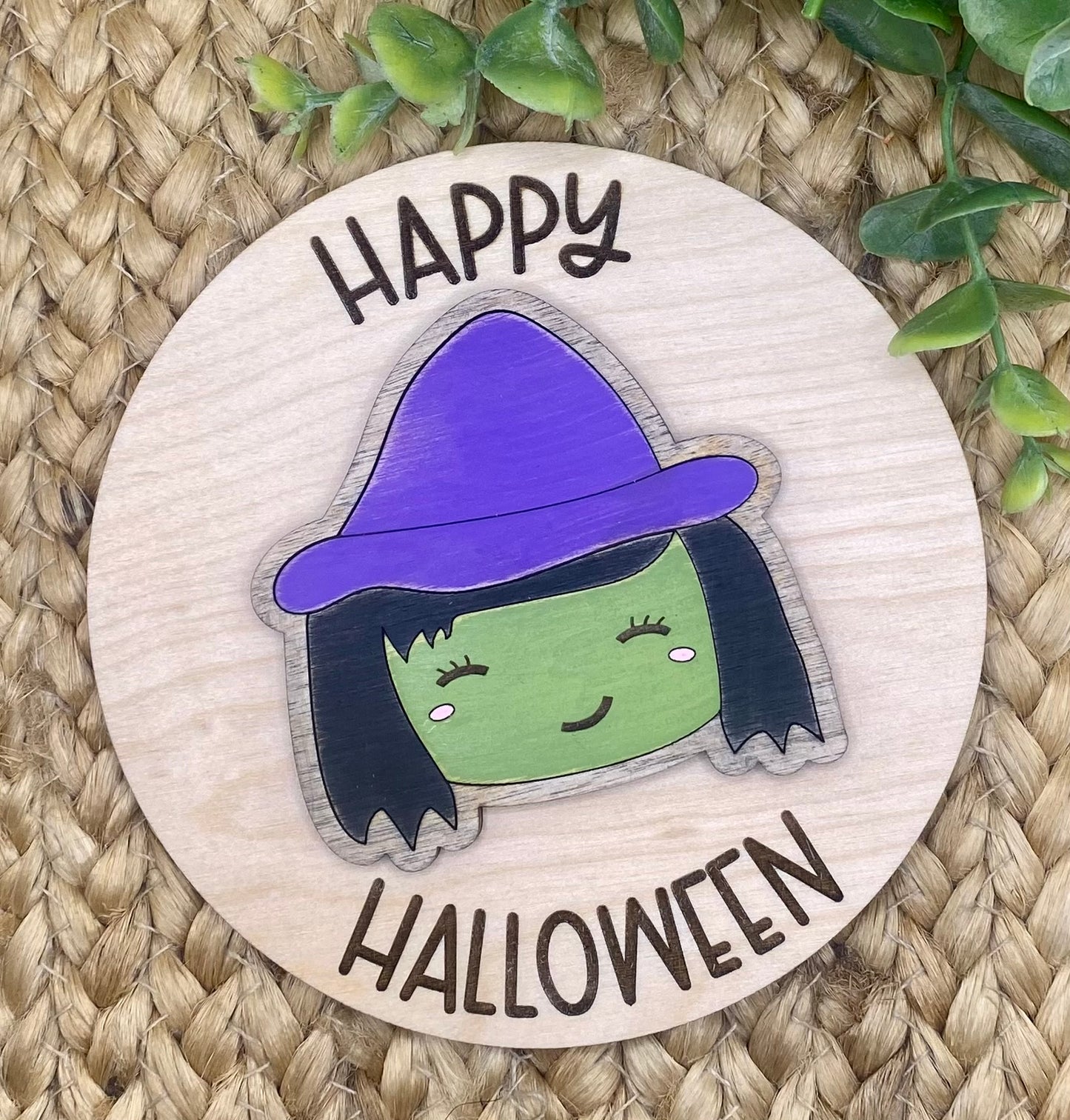 Happy Halloween Witch Insert