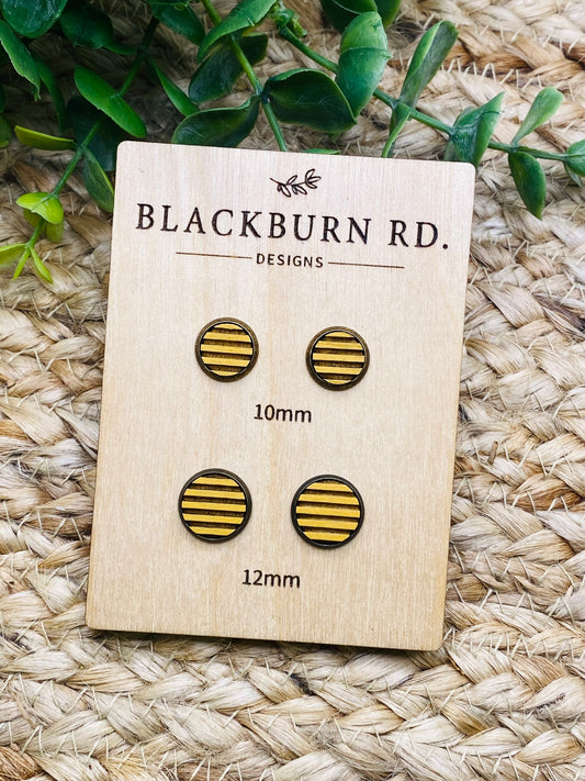 Striped Cabochon Studs
