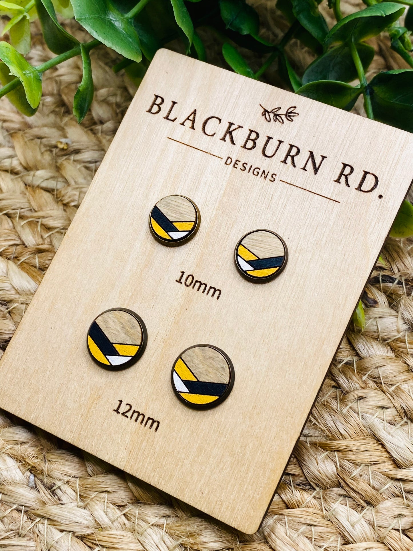 Taylor Chevron Cabochon Studs