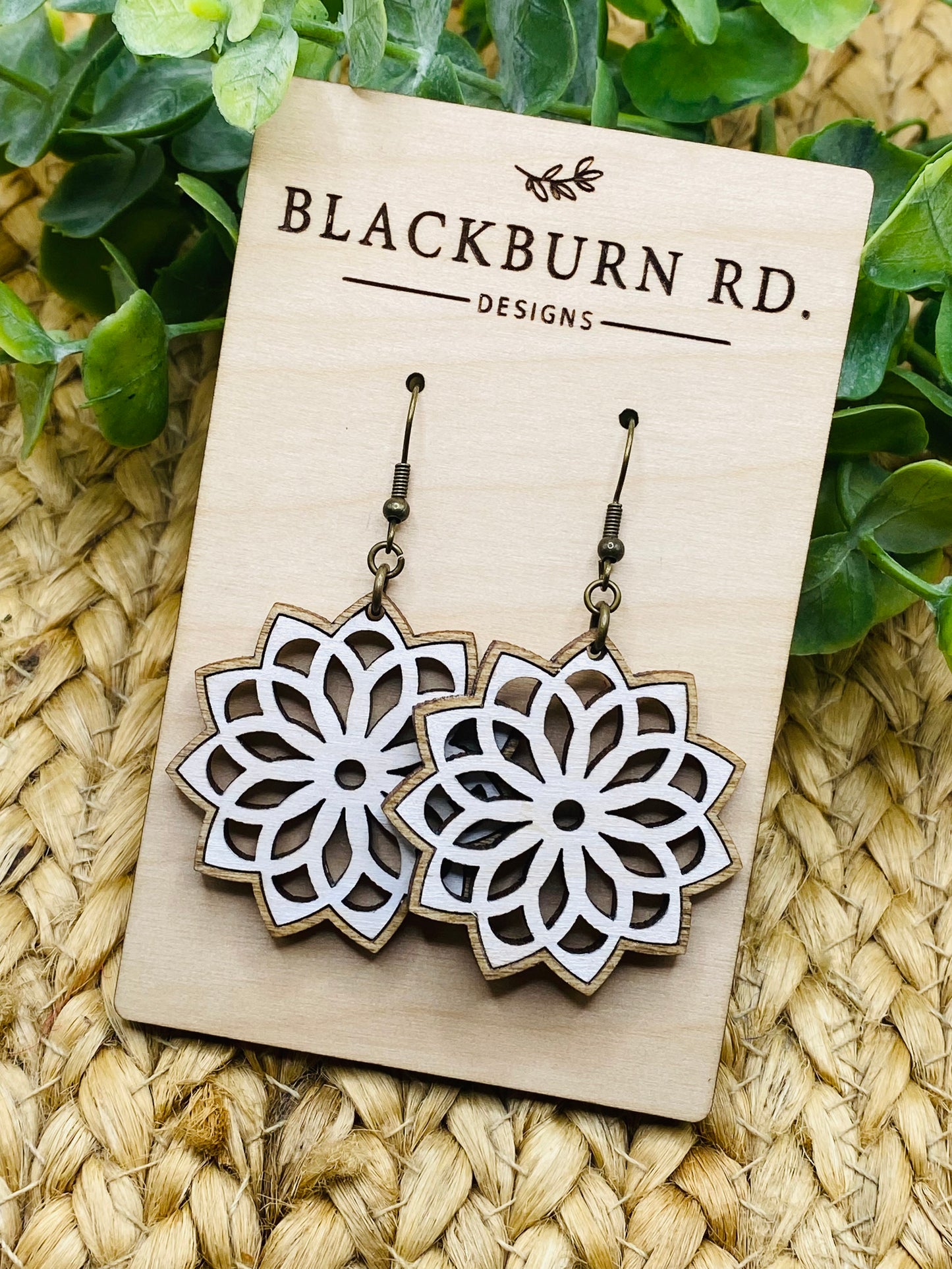 Pointed Boho Flower Dangles