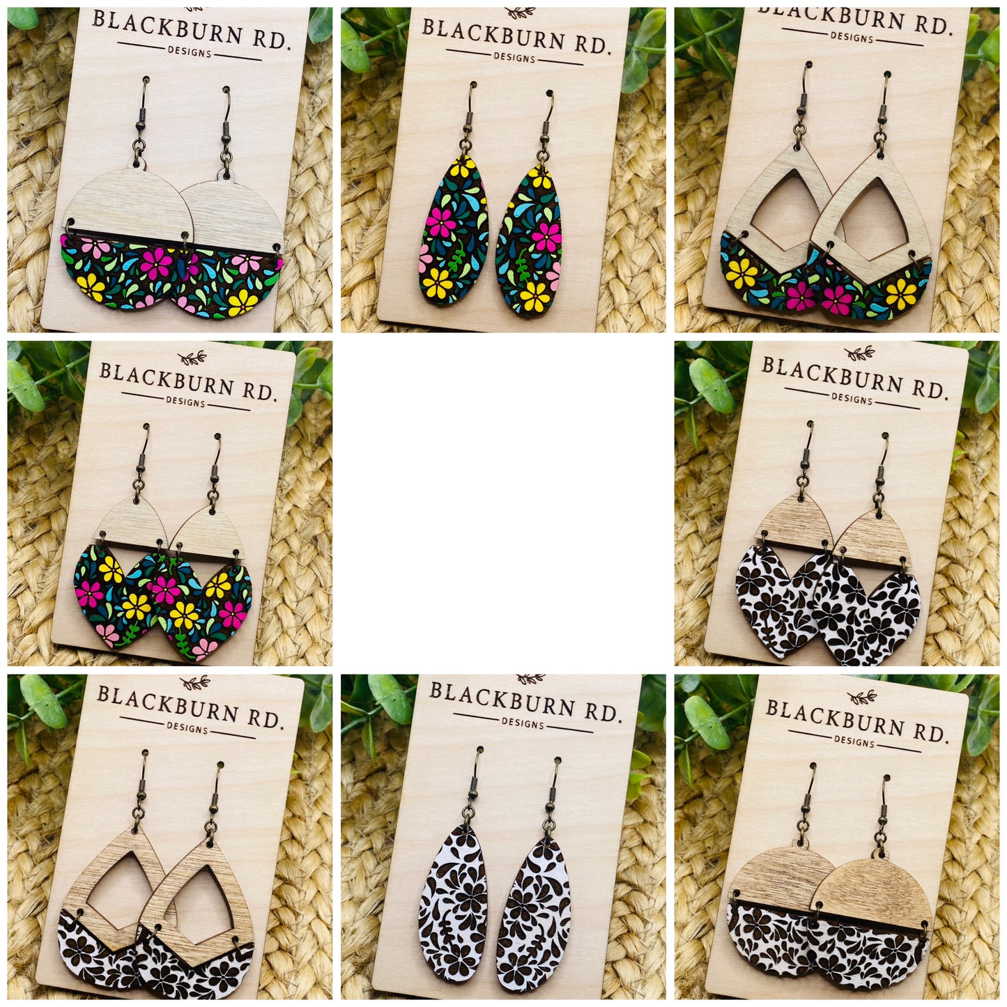 Lilly’s Flower Pattern Earrings