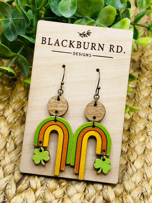 Boho Clover Rainbow Dangles