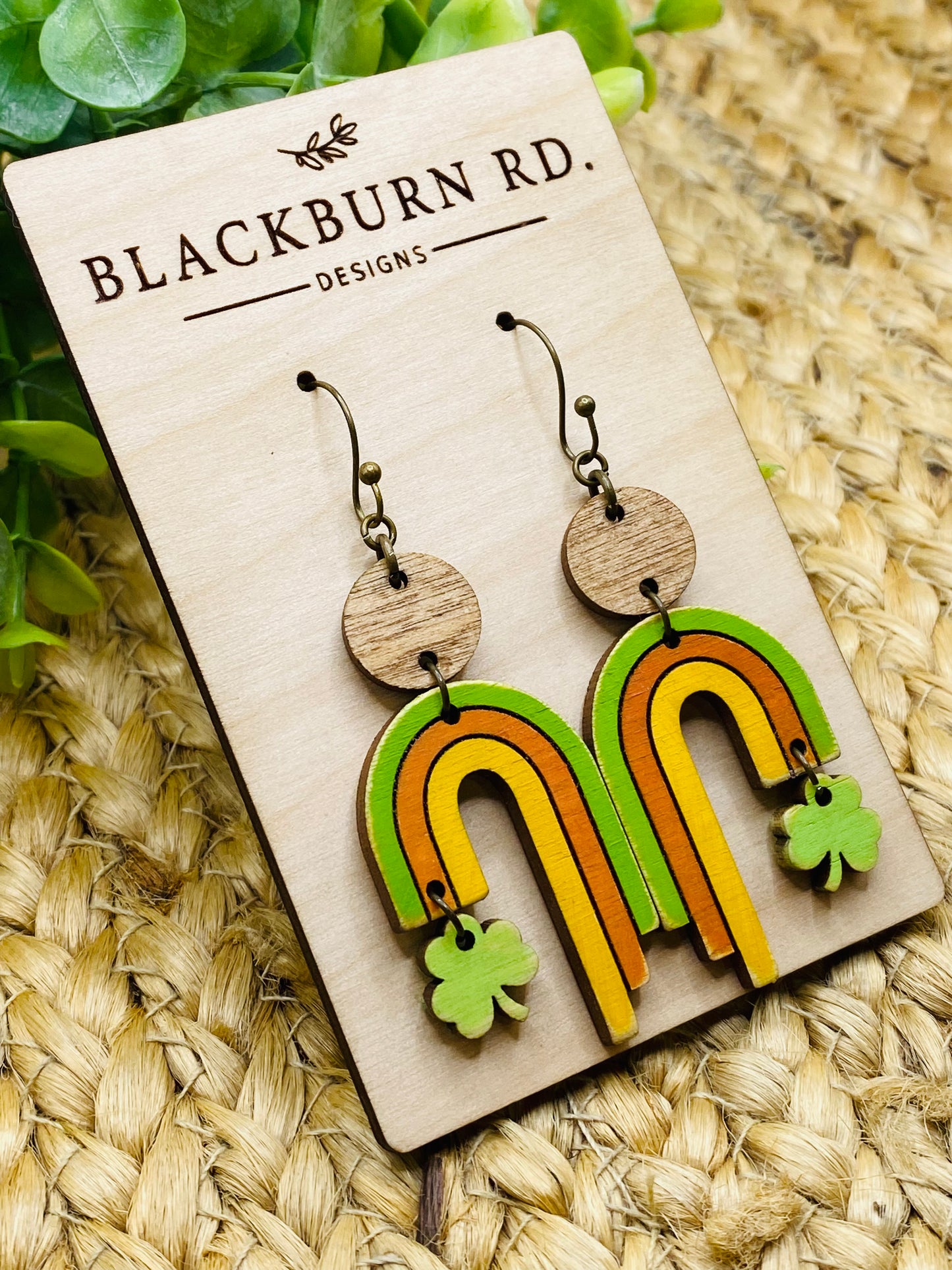 Boho Clover Rainbow Dangles