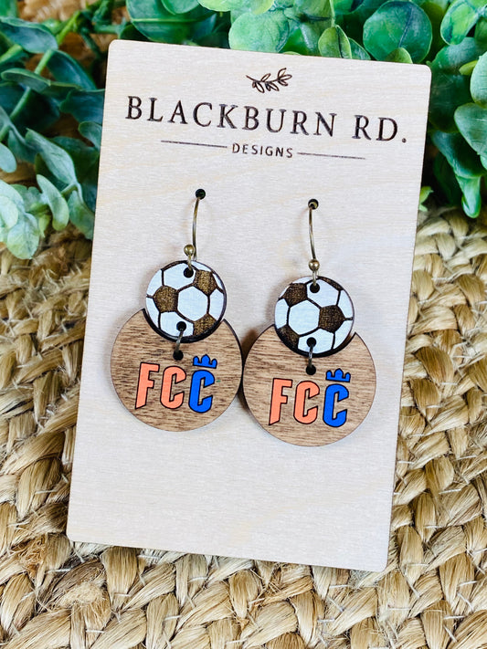 FCC Soccer Ball FCC Earrings