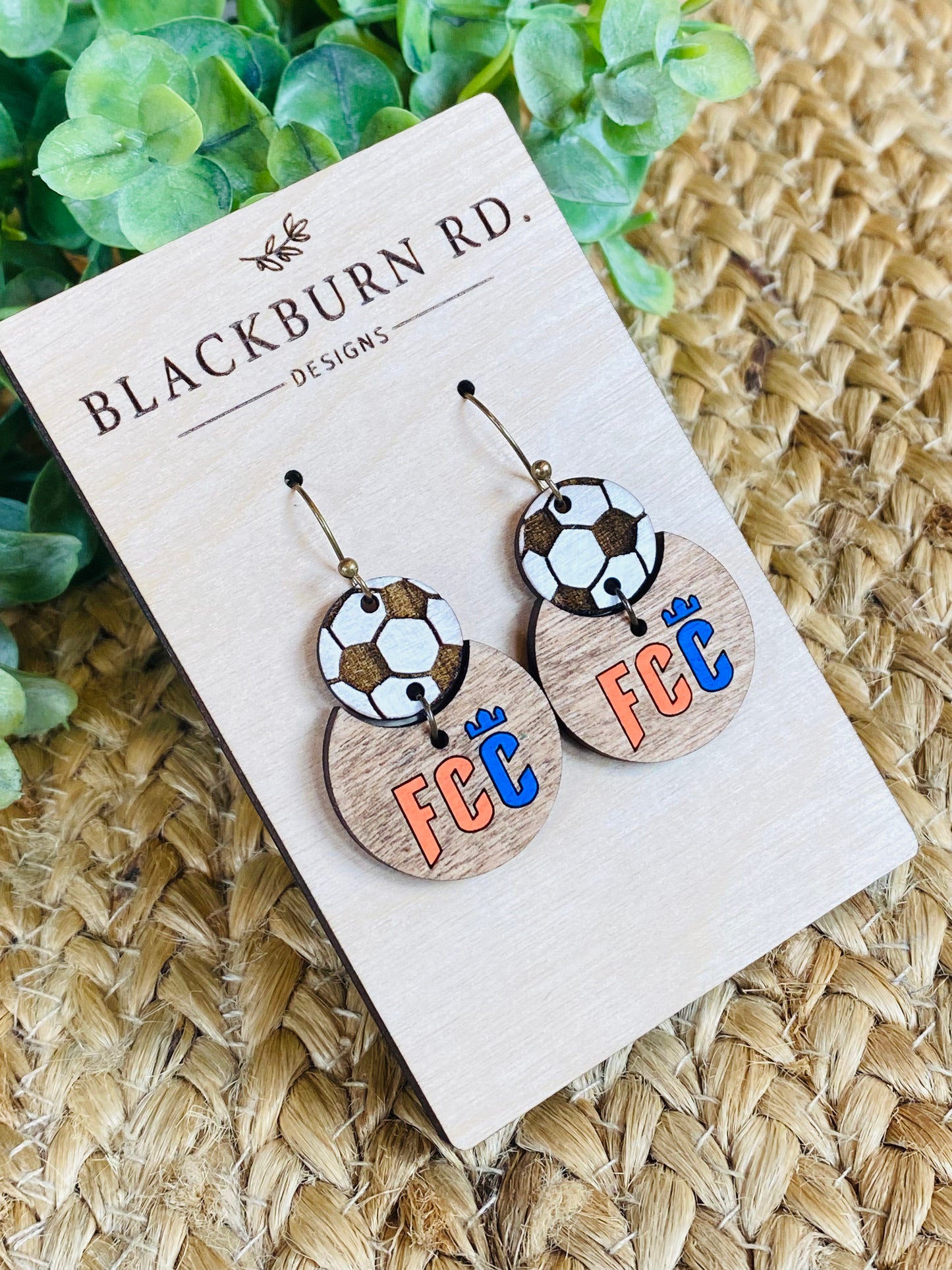 FCC Soccer Ball FCC Earrings