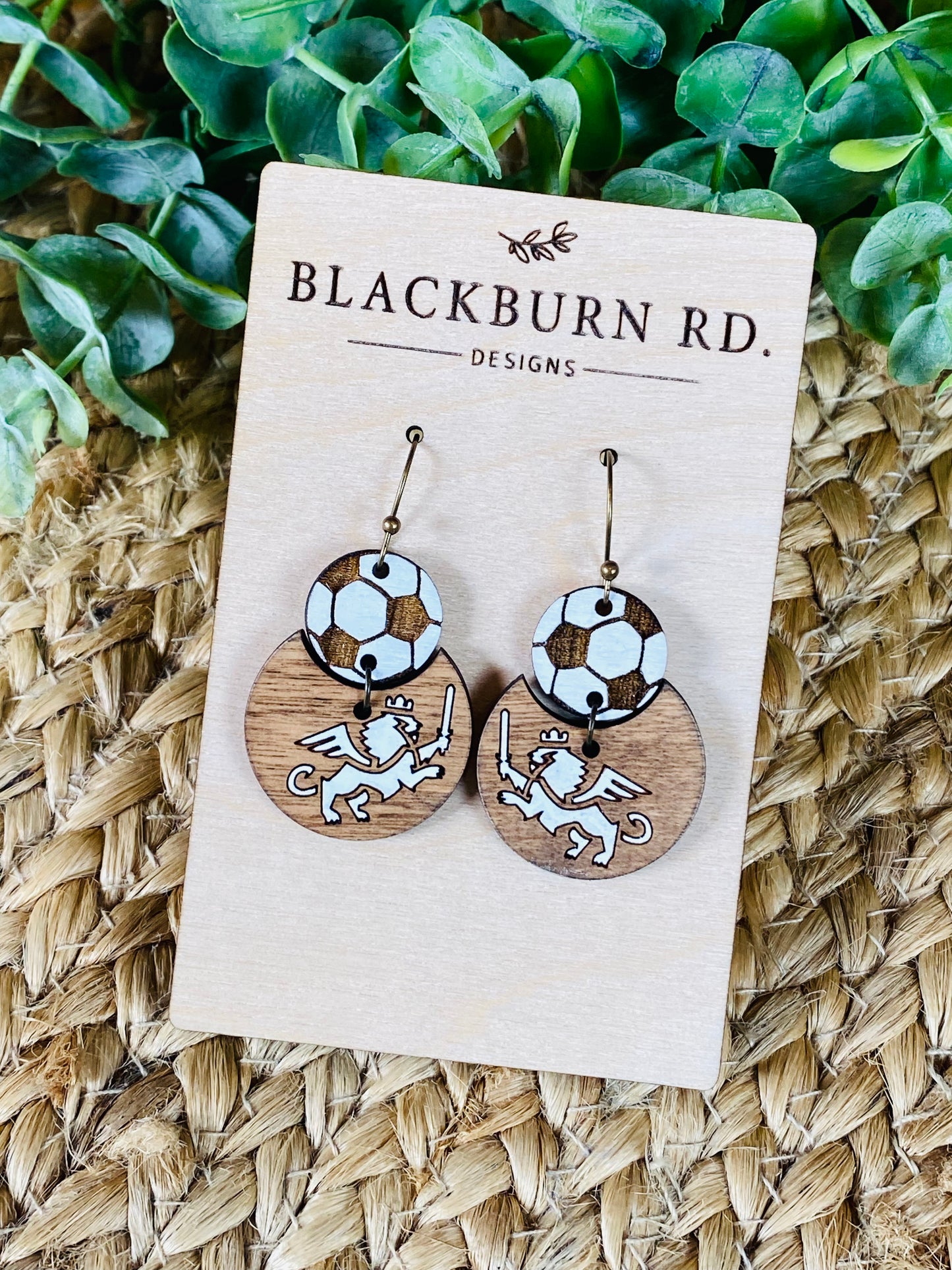 FC Soccer Ball/Tiger Earrings