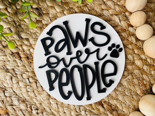 Paws Over People Insert