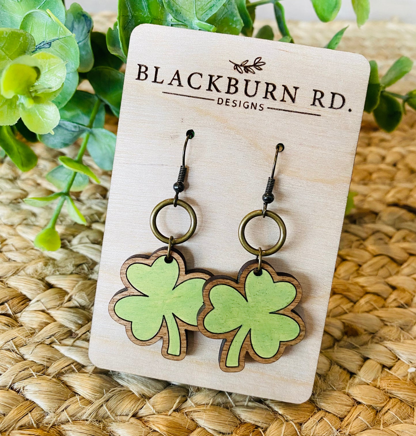 Framed Clover Dangles