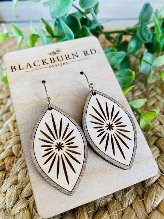 Natural Sunburst Earrings